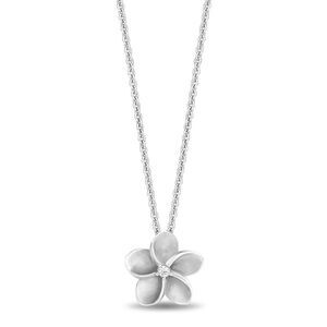 Enchanted Disney Fine Jewelry Moana Plumeria Flower Pendant Necklace